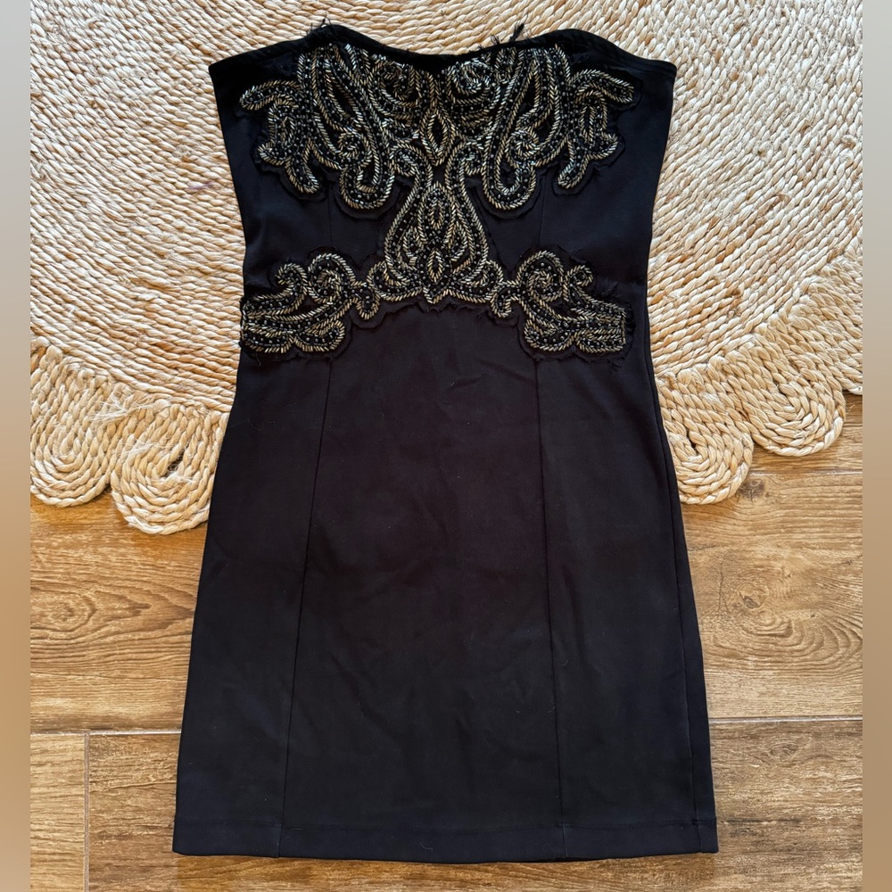 Free People Beaded Strapless Dress